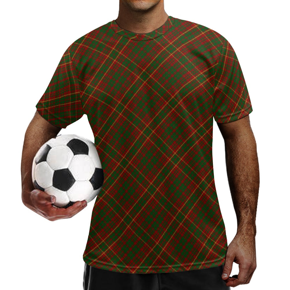 Clan MacRurie Tartan Bias Football Shirt
