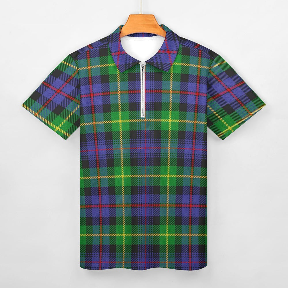 Clan Farquharson Tartan Short sleeve polo shirt