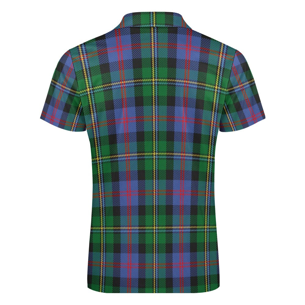 Clan Malcolm Tartan Short sleeve polo shirt