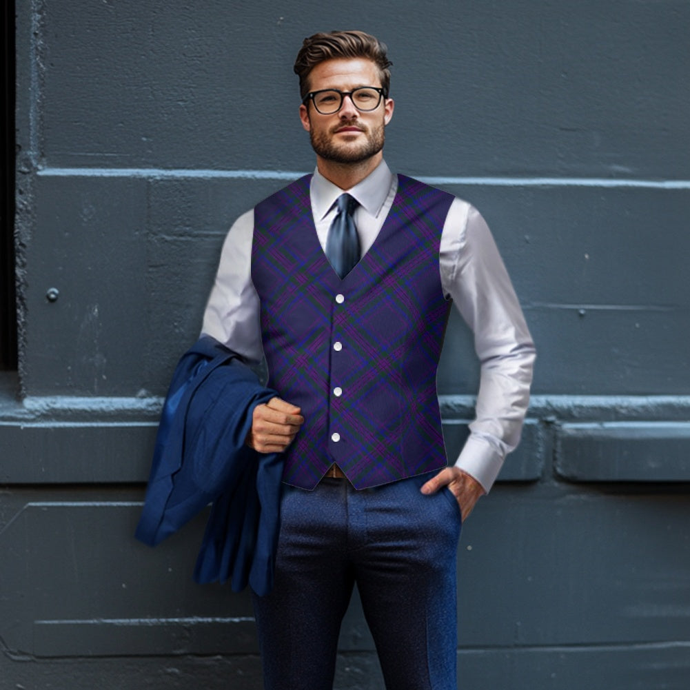 Spirit of Scotland Tartan Bias Suit vest jacket