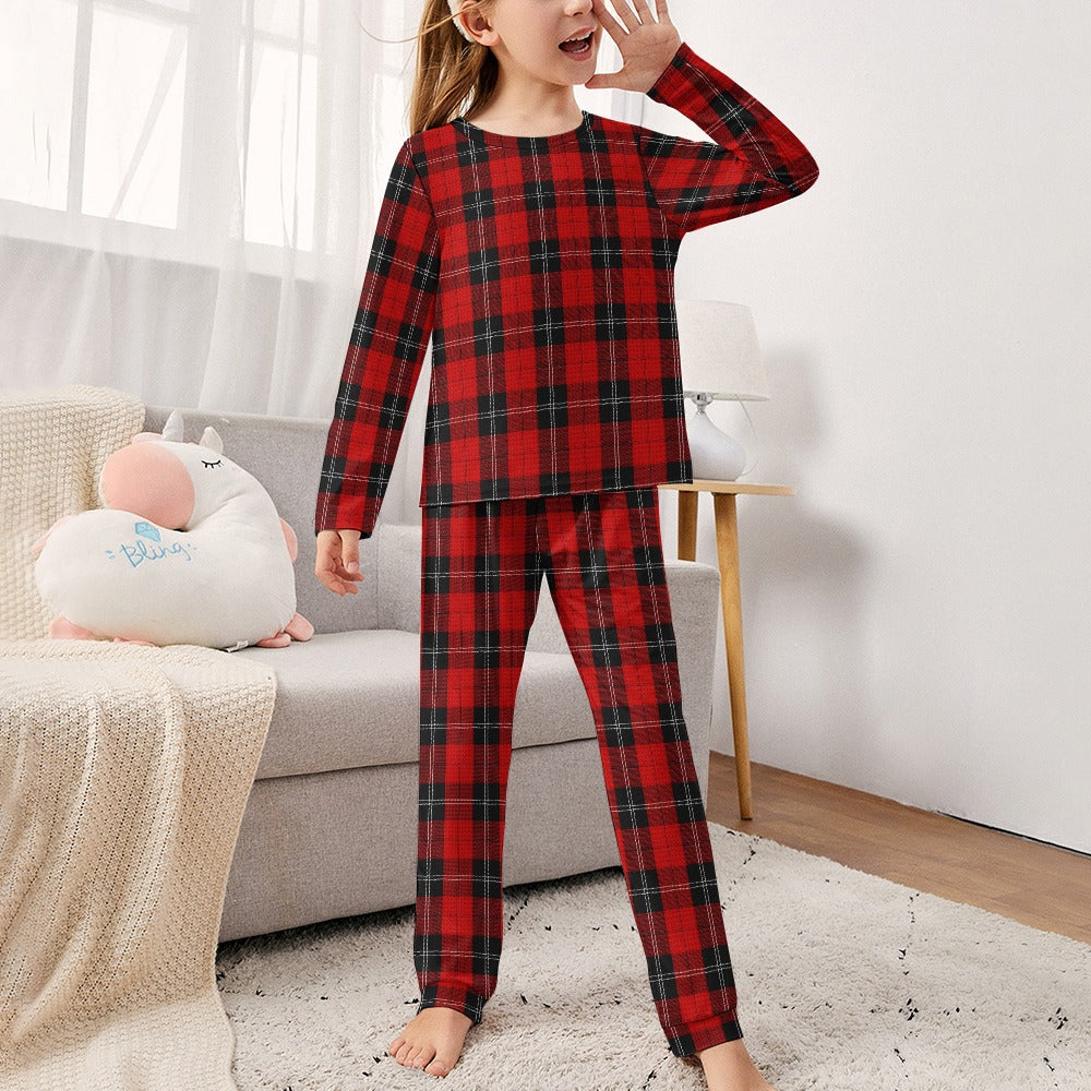 Clan Ramsay Tartan Girl's Pajama suit