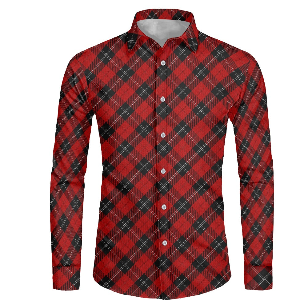 Clan Ramsay Tartan long-sleeved shirt