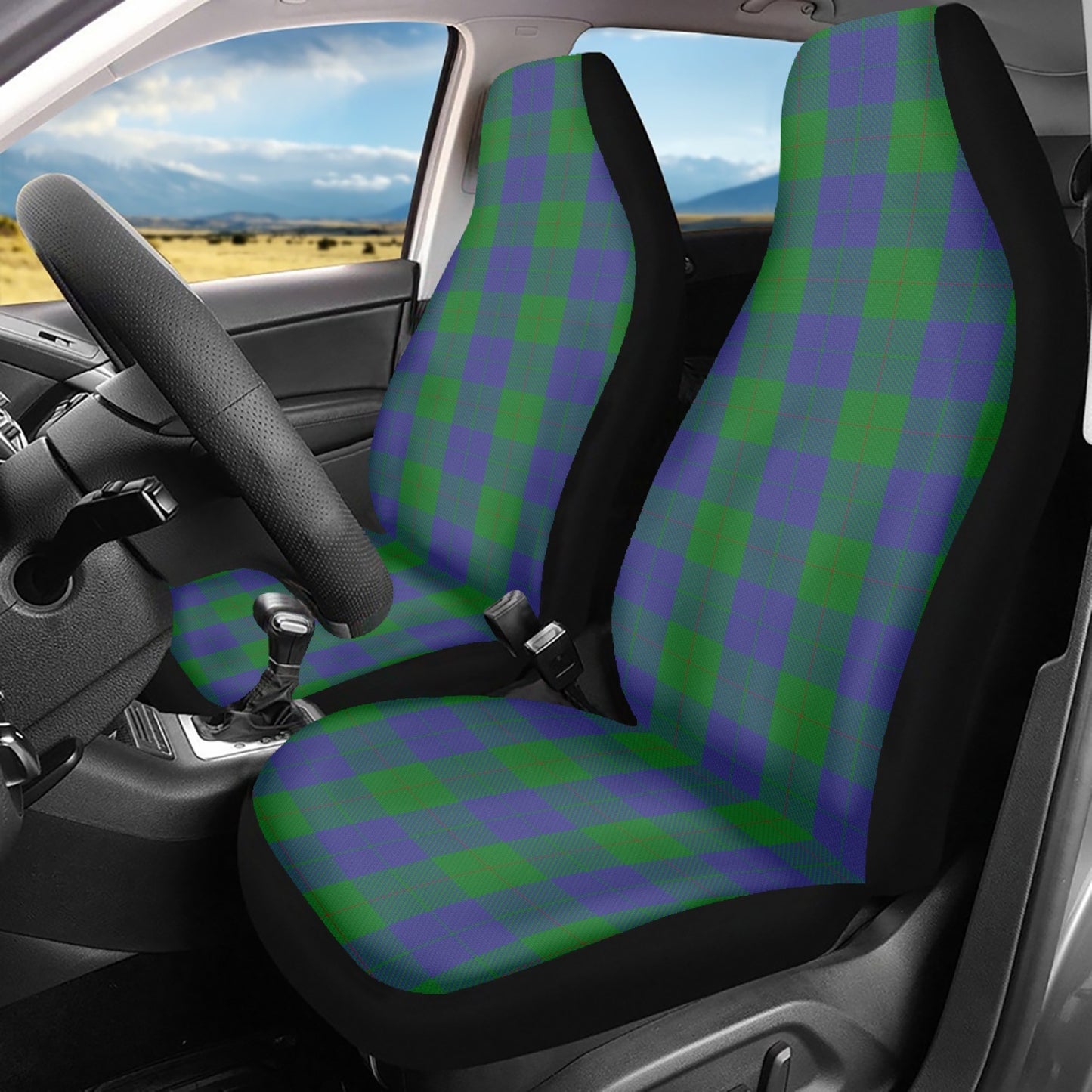 Clan Barclay Tartan Car Seat Covers - 3Pcs