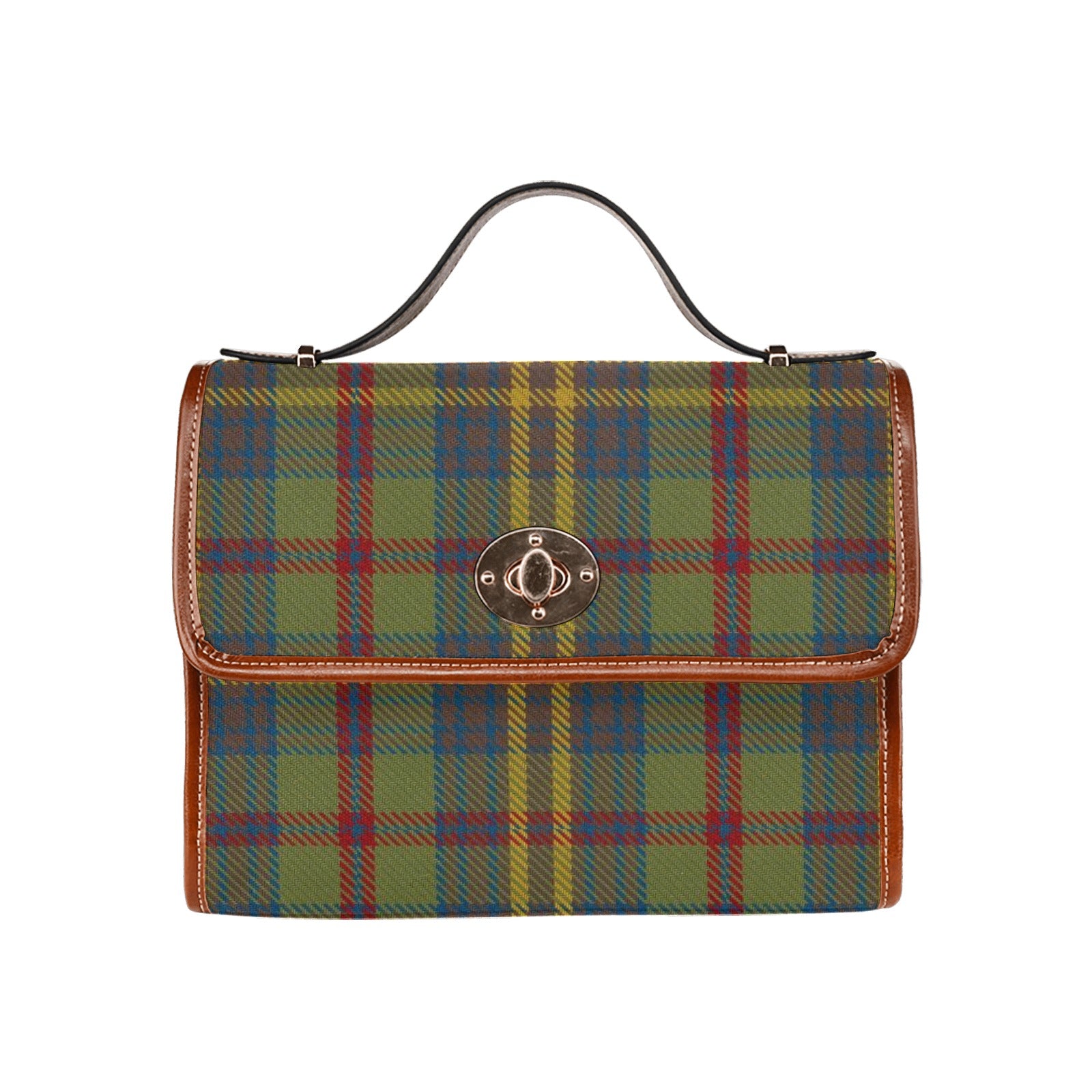 Irish County Limerick Tartan Canvas Handbag