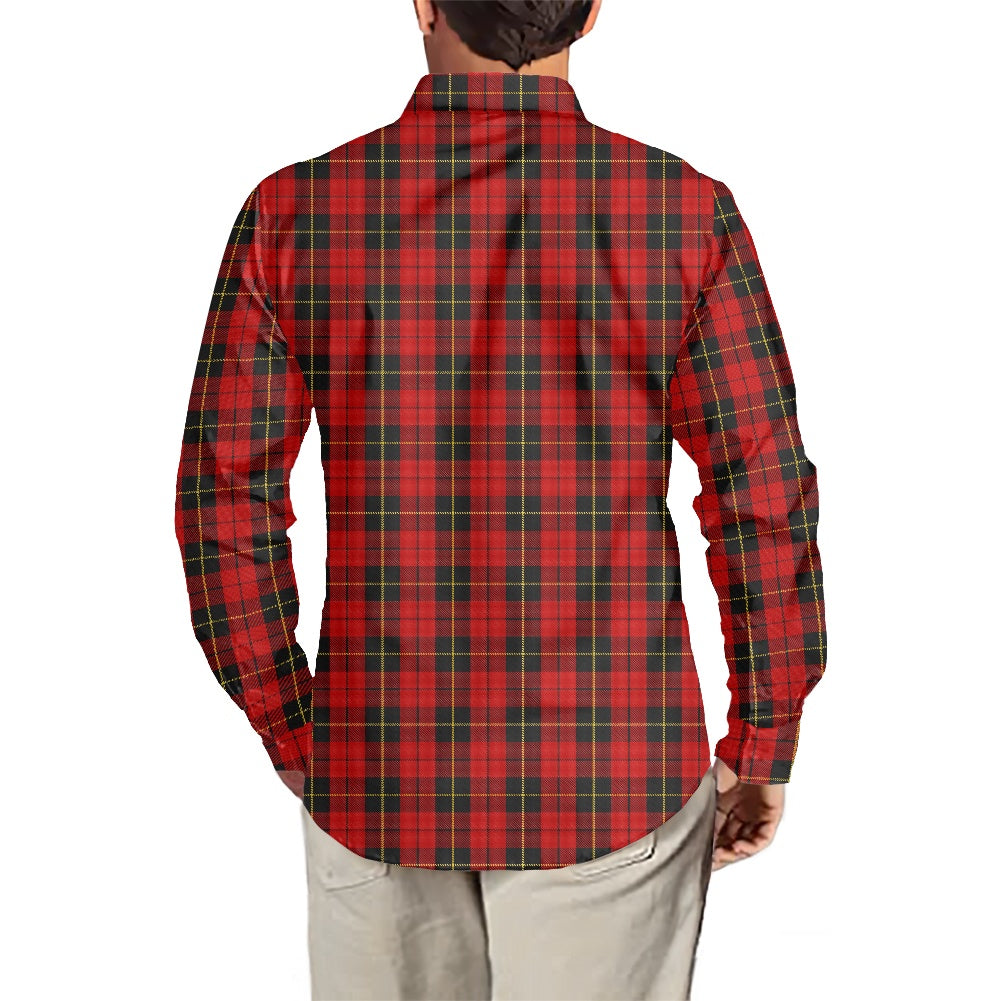 Clan Wallace Tartan Men's long-sleeved shirt