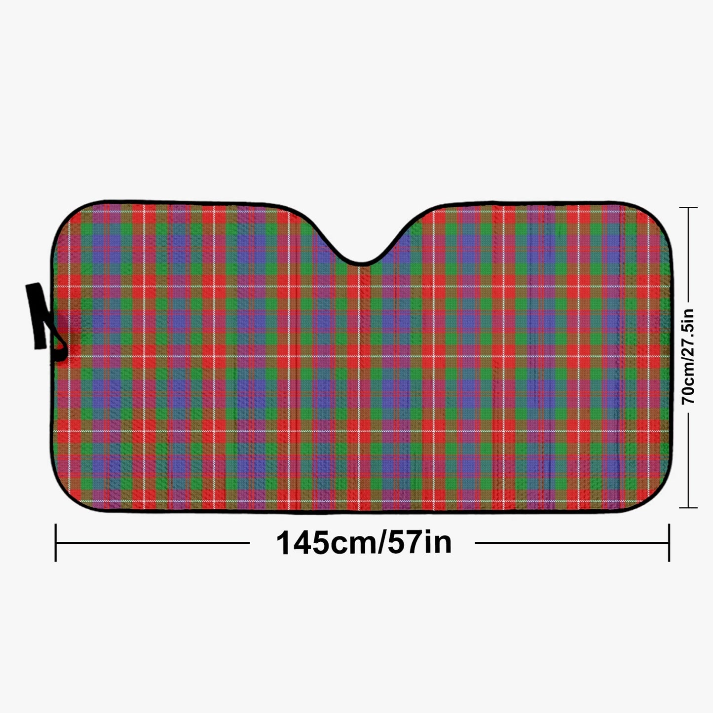 Clan Fraser Tartan Car Windshield Sun Shade