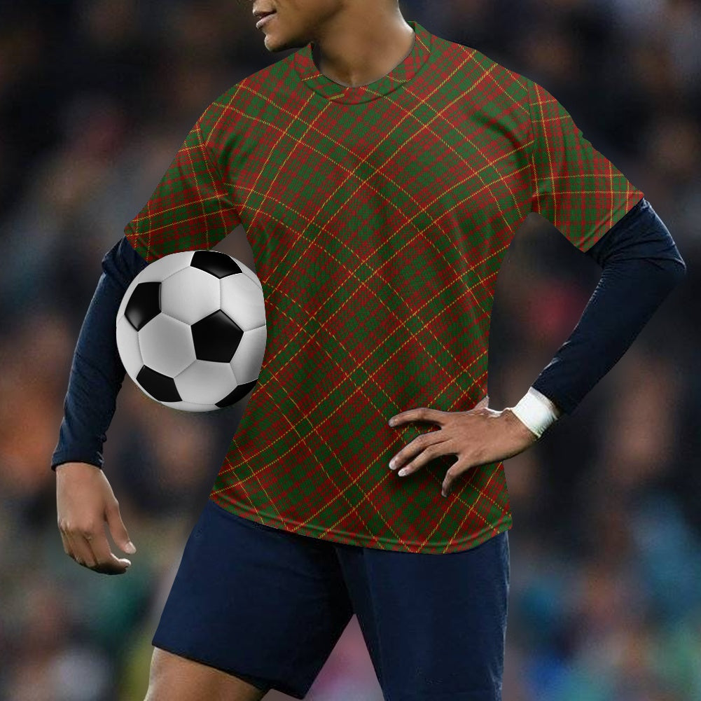 Clan MacRurie Tartan Bias Football Shirt