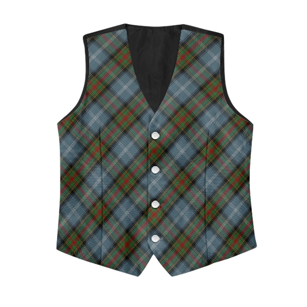Clan Estes Tartan Bias Suit vest jacket