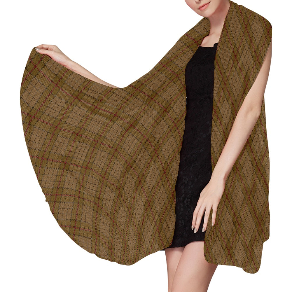 Irish Province Ulster Tartan Bias Chiffon Scarf