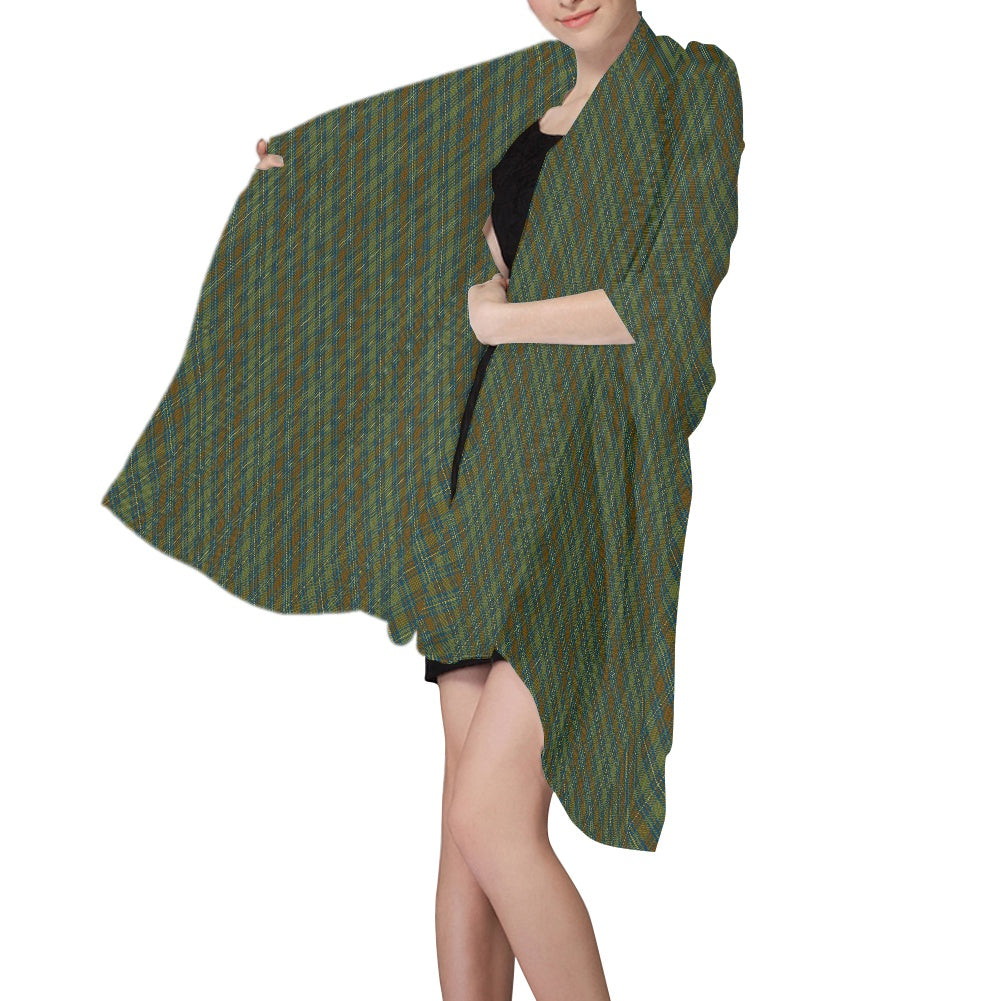 Irish County Kerry Tartan Chiffon Scarf