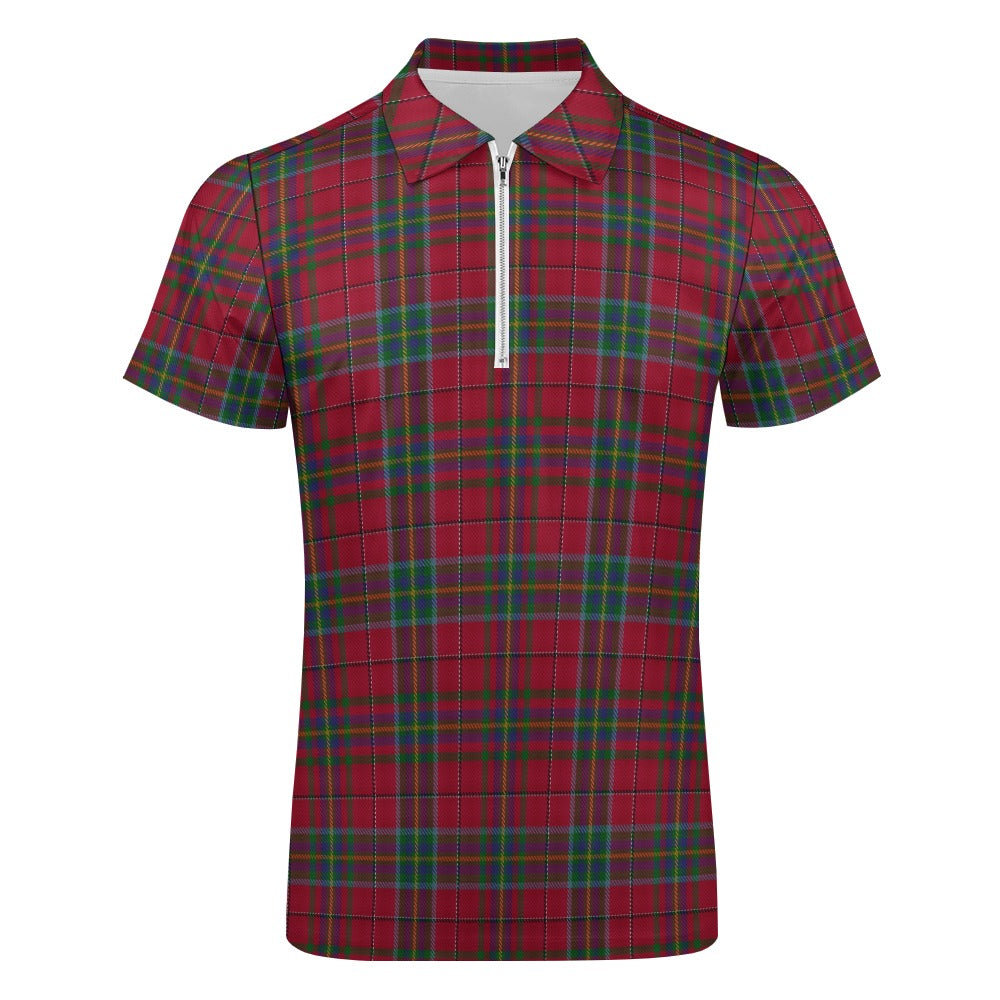 US State - West Virginia Tartan Short sleeve polo shirt