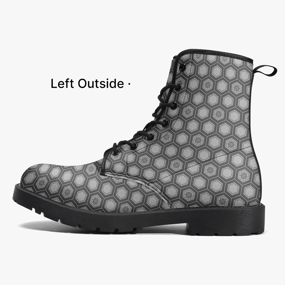 Japanese Wagara - Kikko Black - PU Leather Boots