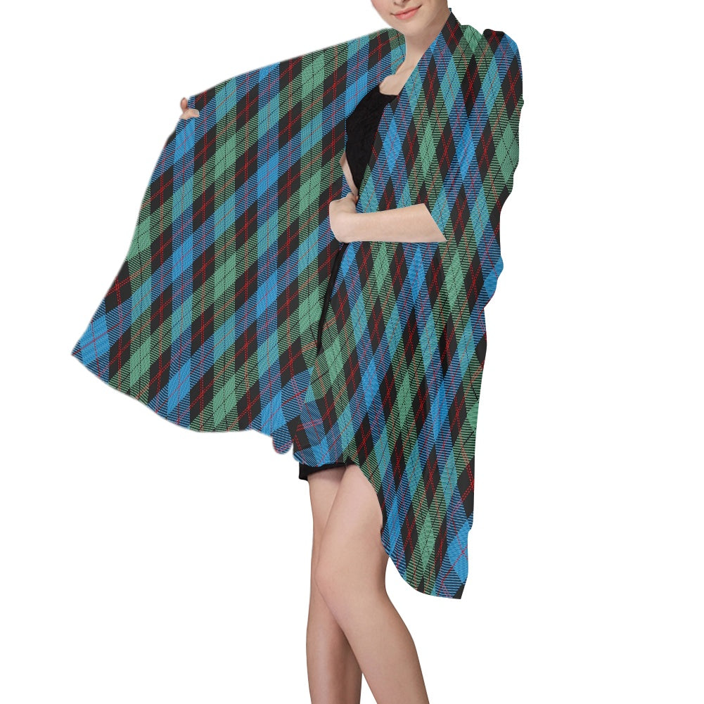 Clan Guthrie Tartan Bias Chiffon Scarf