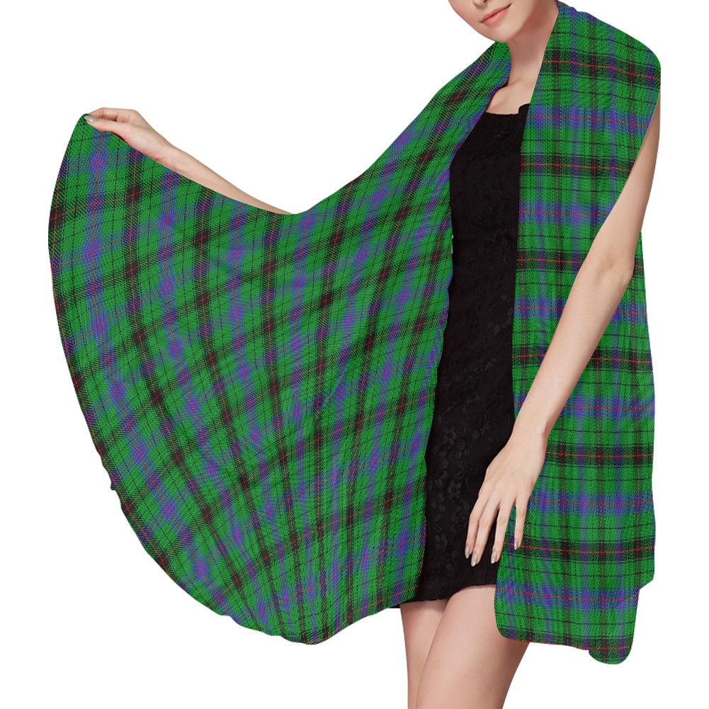 Clan Davidson Tartan Chiffon Scarf