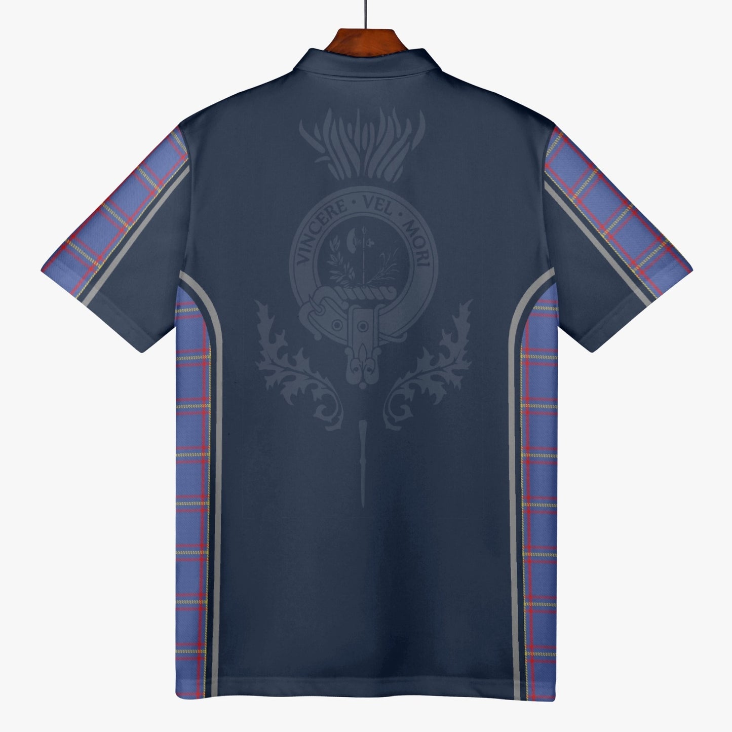 Clan MacLaine Crest & Tartan Polo Shirt