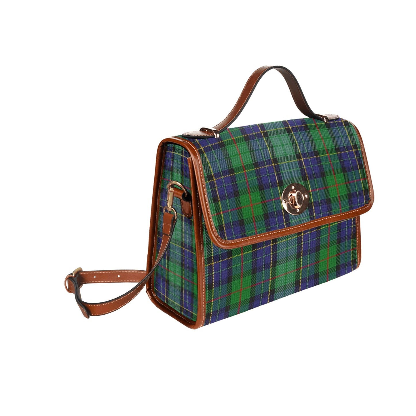 Irish County Leinster Tartan Canvas Handbag