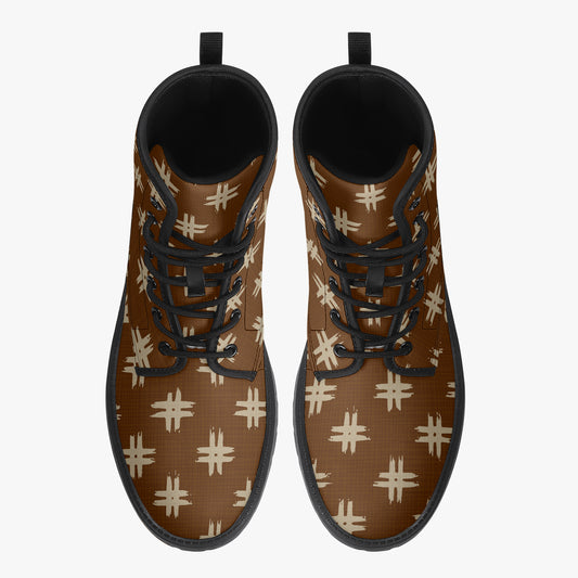 Japanese Wagara - Igeta Earth - PU Leather Boots