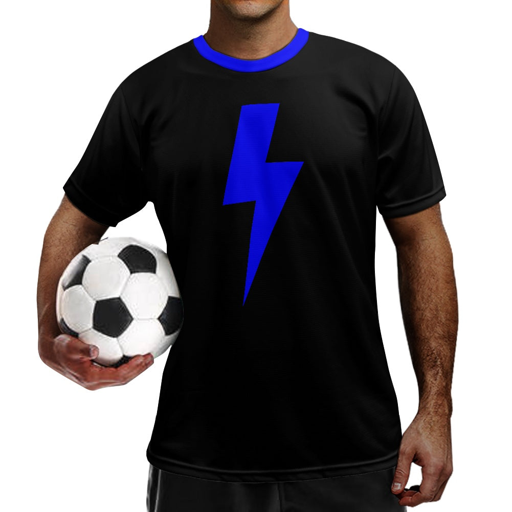 Lightning Bolt - Blue - Football Shirt