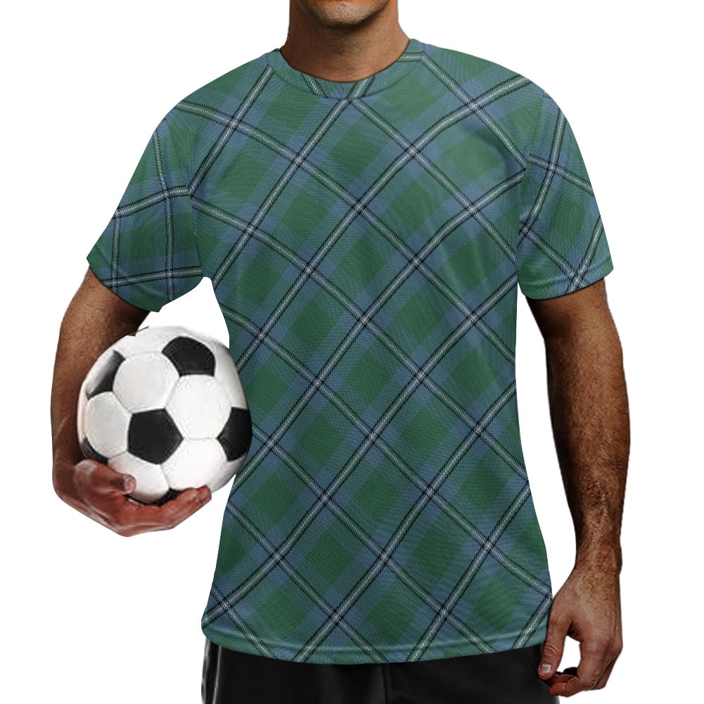 Clan Irvine of Drum Tartan Bias Football Shirt