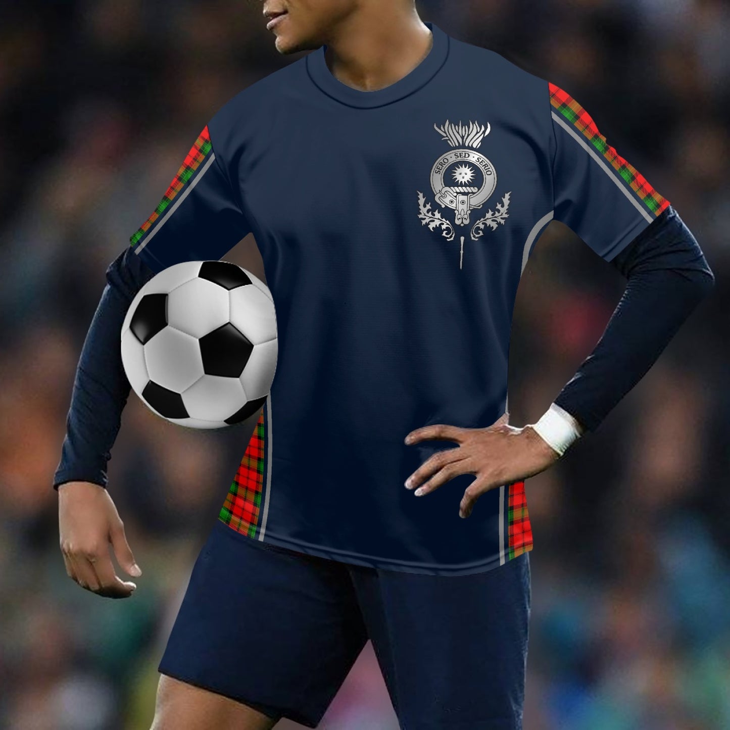 Clan Kerr Crest & tartan Soccer Jersey