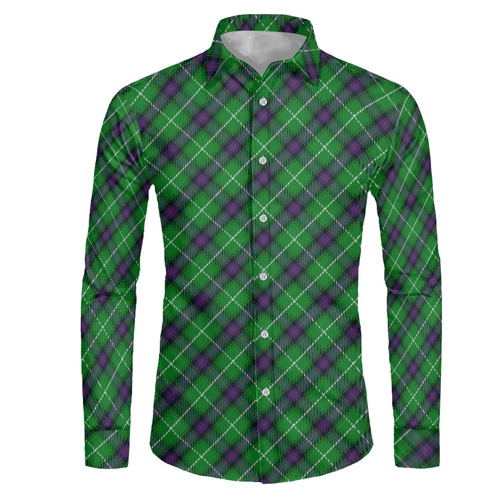 Clan MacDonald of the Isles Tartan Men's long-sleeved shirt