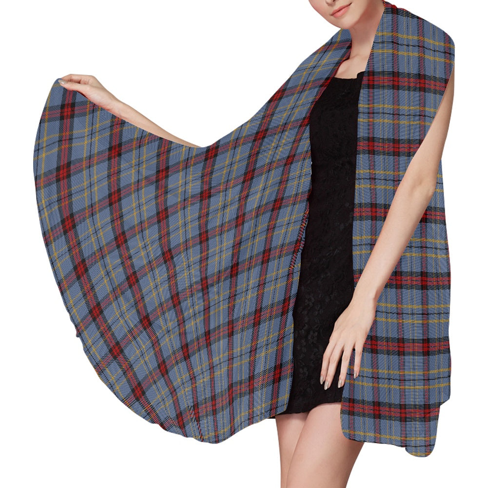 Clan Perkins Tartan Chiffon Scarf