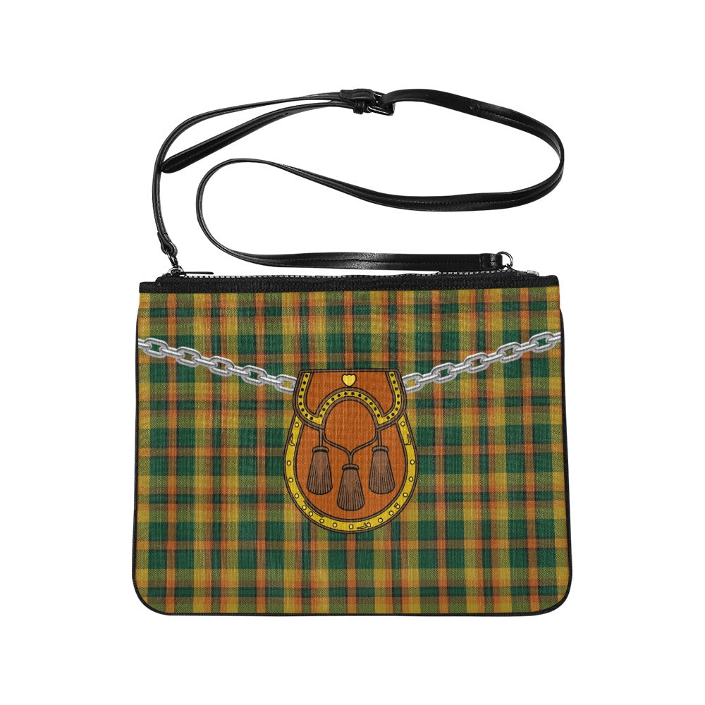 Irish County Derry Tartan Kilt Clutch Bag