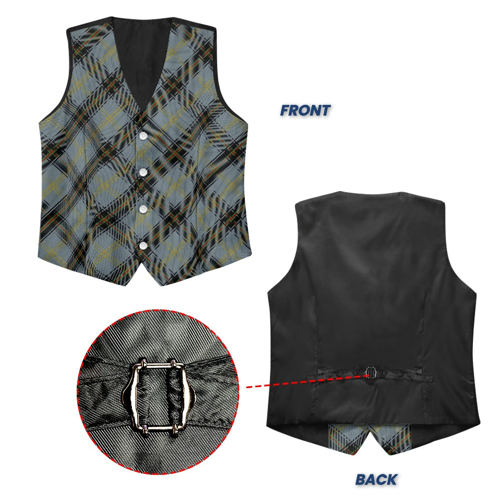 Clan Bell Tartan Bias Suit vest jacket