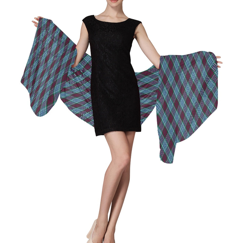 Dun Broch Tartan Bias Chiffon Scarf
