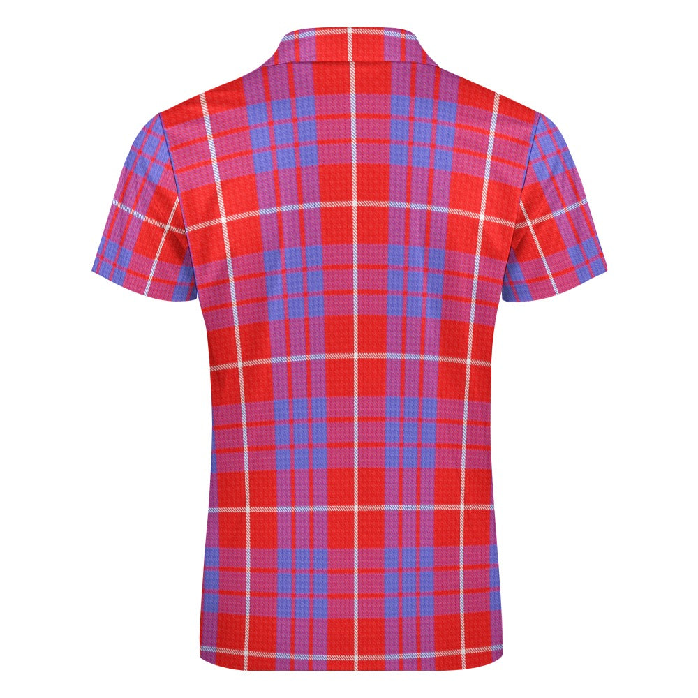 Clan Hamilton Tartan Short sleeve polo shirt