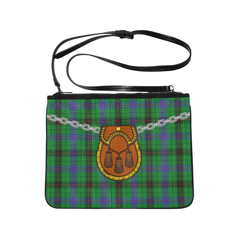 Clan Davidson Tartan Kilt Clutch Bag