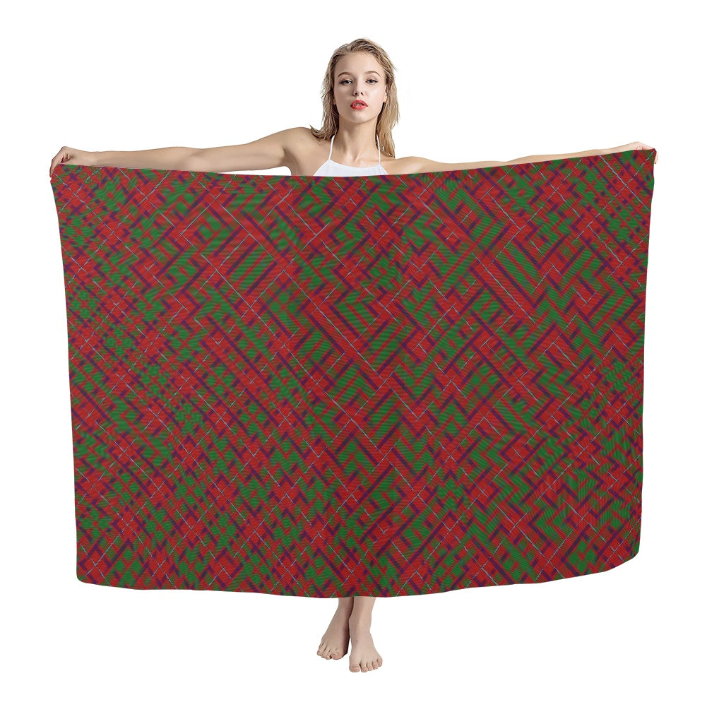 Clan Shaw of Tordarroch Tartan Bias Chiffon Scarf
