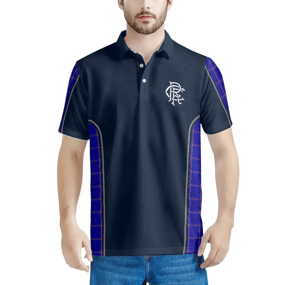 Rangers RFC Crest & Tartan Polo
