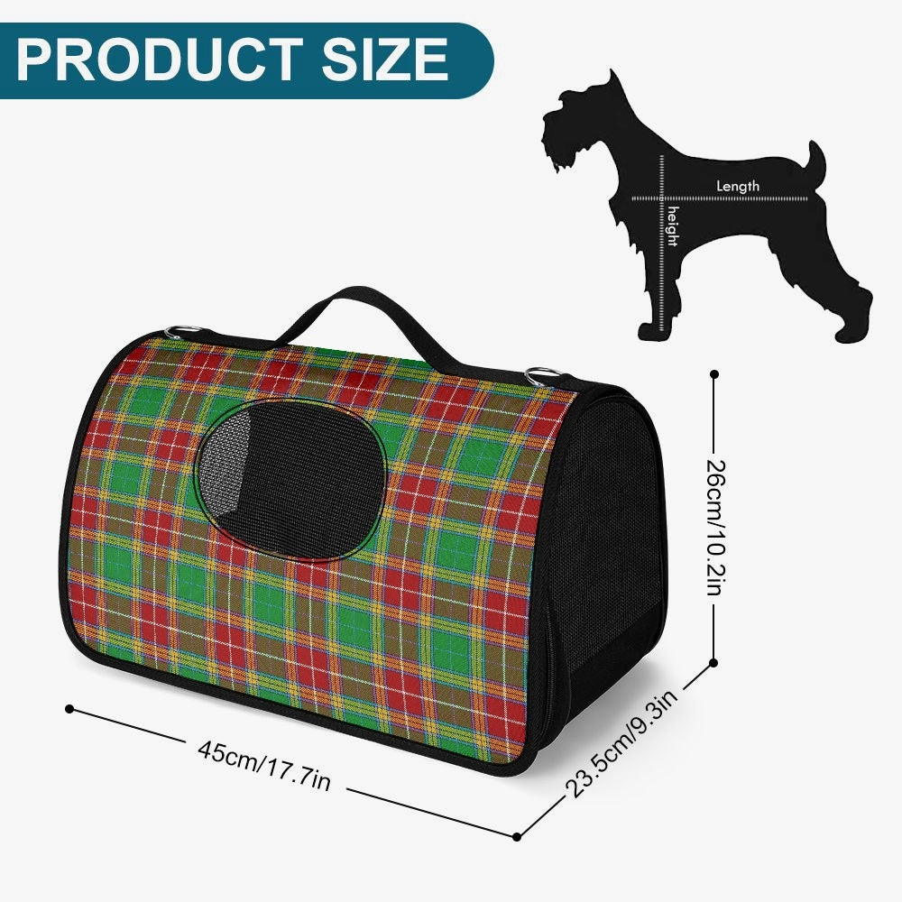 Clan Baxter Tartan Pet Carrier Bag