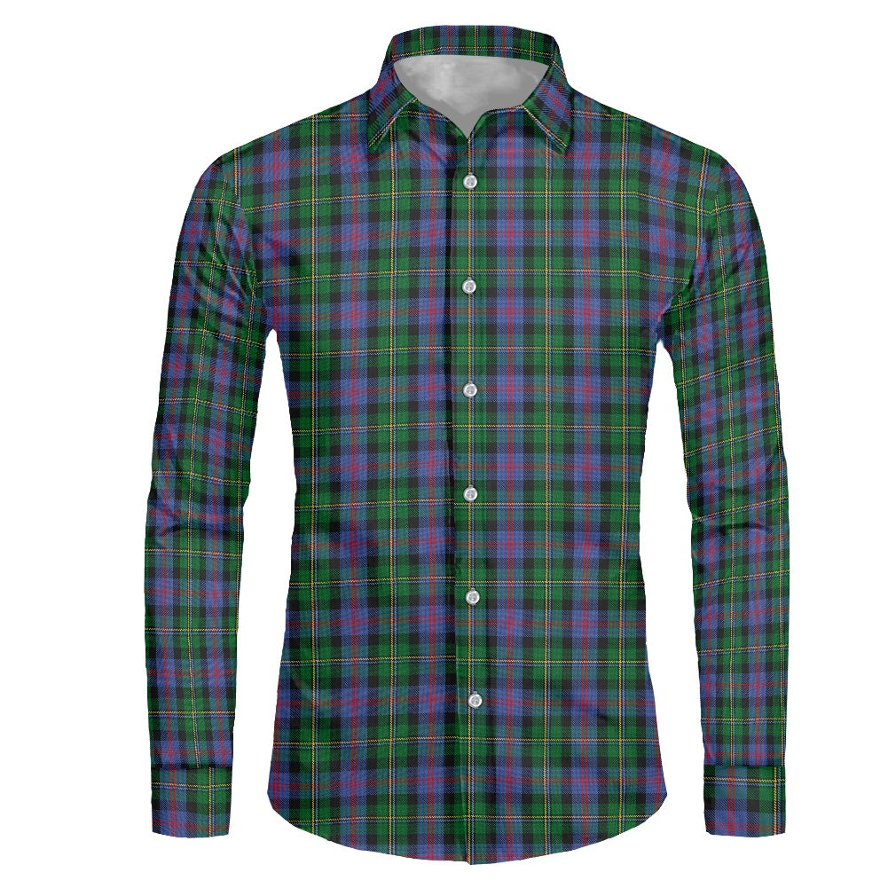 Clan Malcolm Tartan long-sleeved shirt