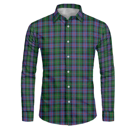 Clan Malcolm Tartan long-sleeved shirt