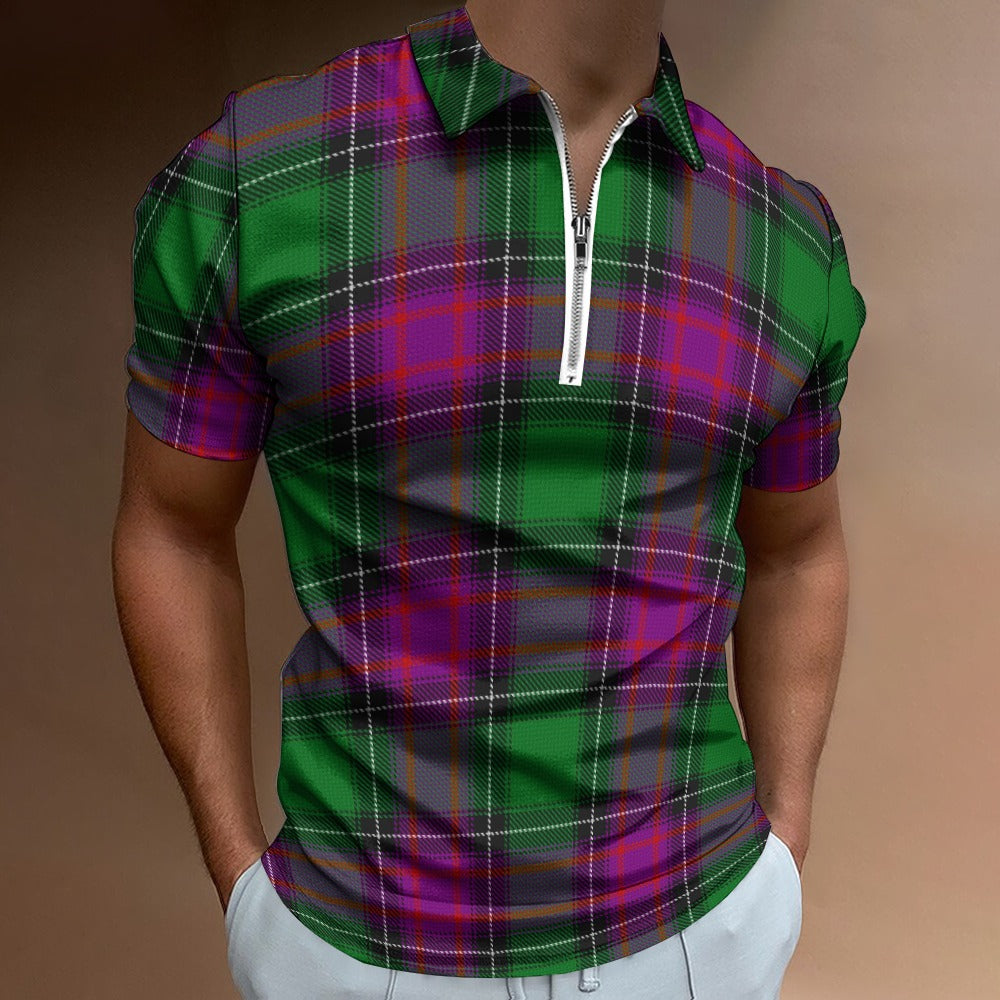 US State - New Hampshire Tartan Short sleeve polo shirt