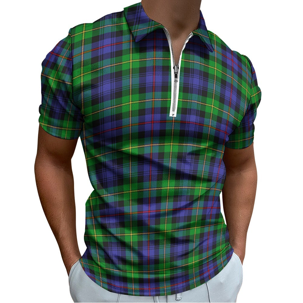 Clan Baillie Tartan Short sleeve polo shirt