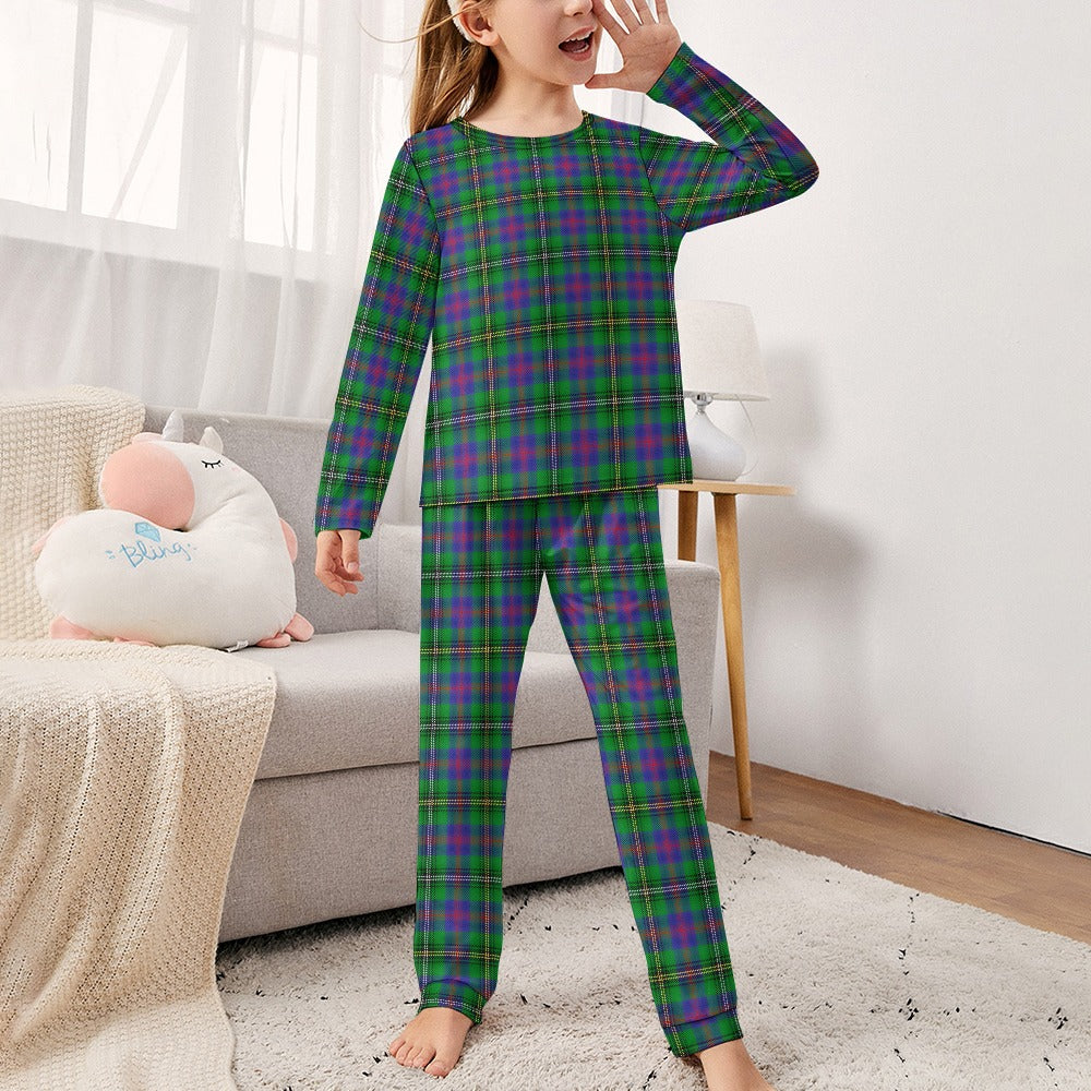 Clan Wood Tartan Girl's Pajama suit