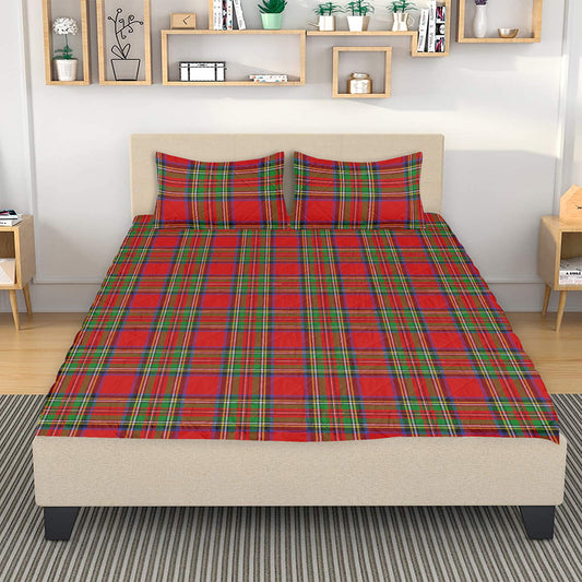 Clan Stewart Tartan Quilt Bed Sets