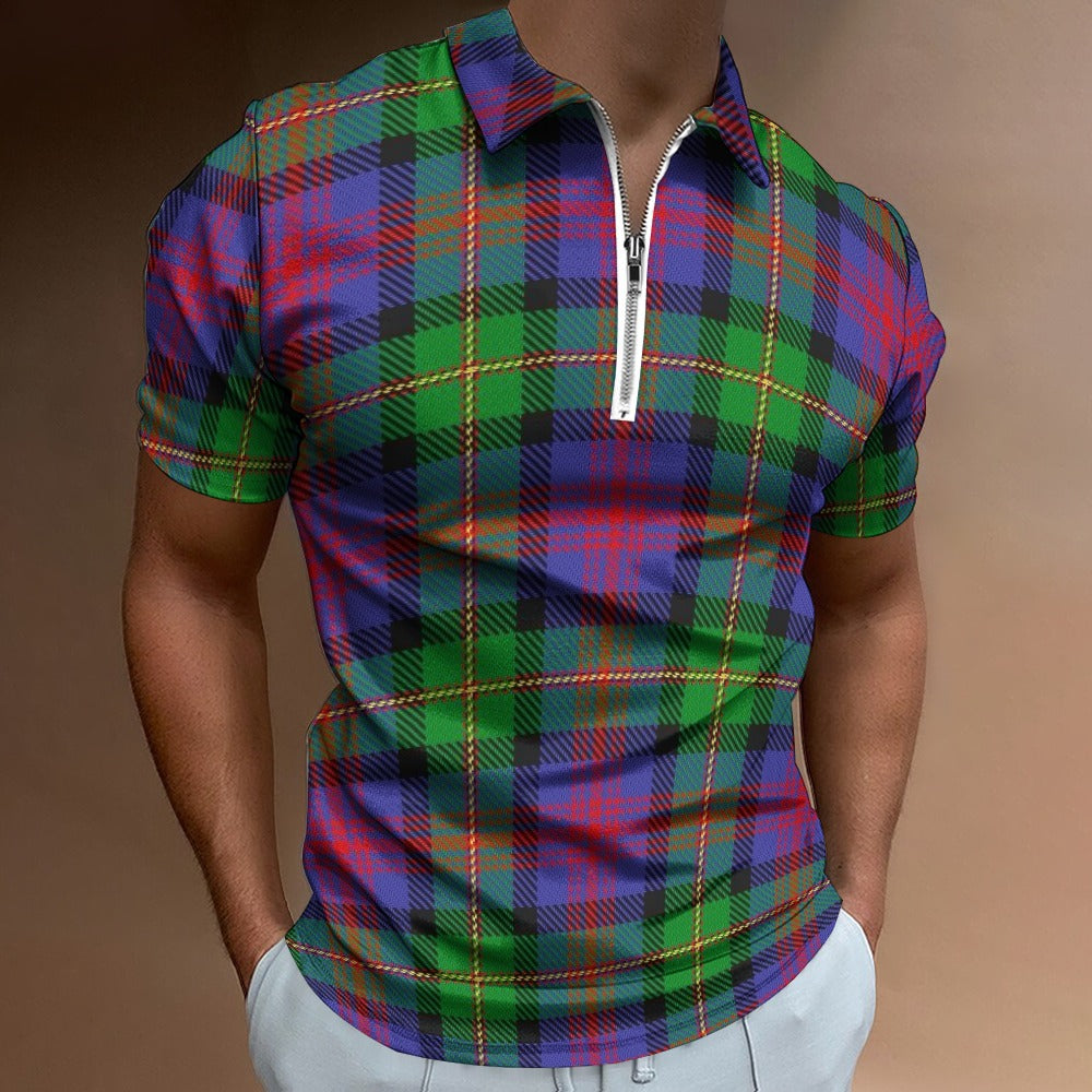 Clan Logan Tartan Short sleeve polo shirt