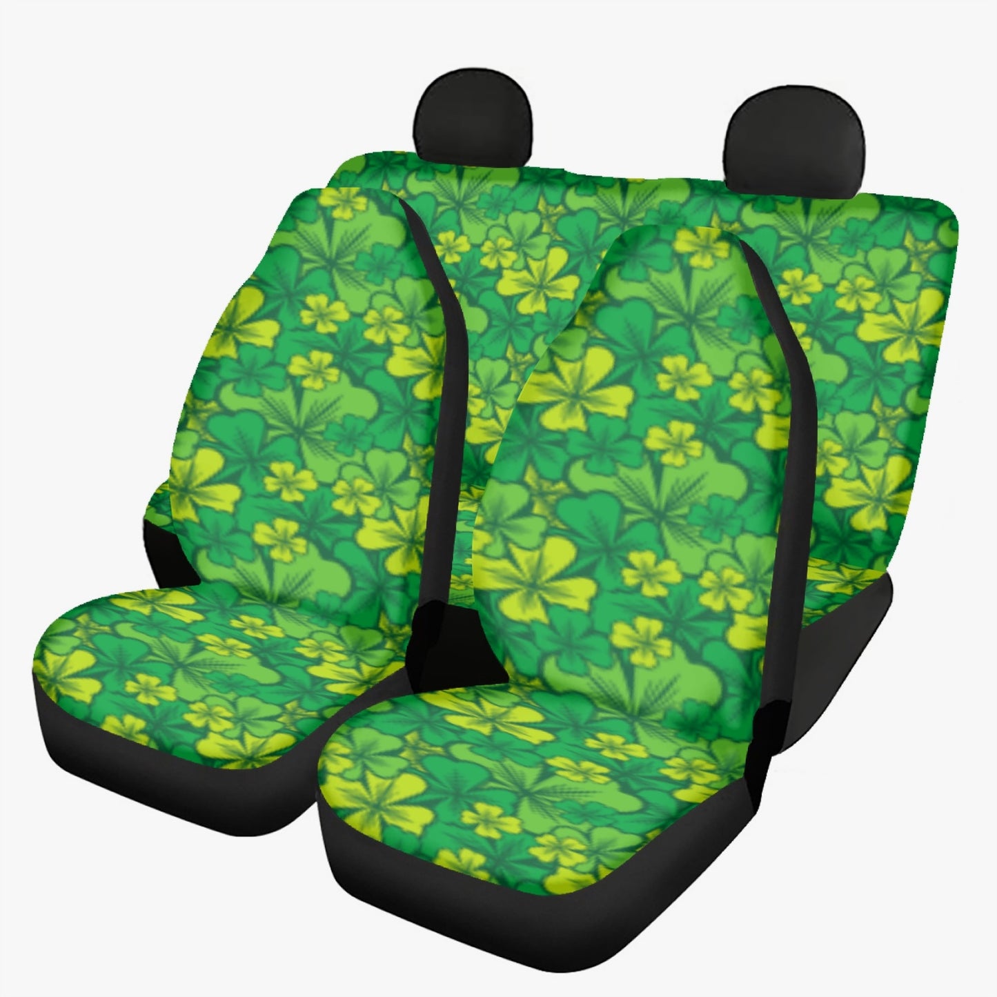 Irish Shamrock Car Seat Covers - 3Pcs