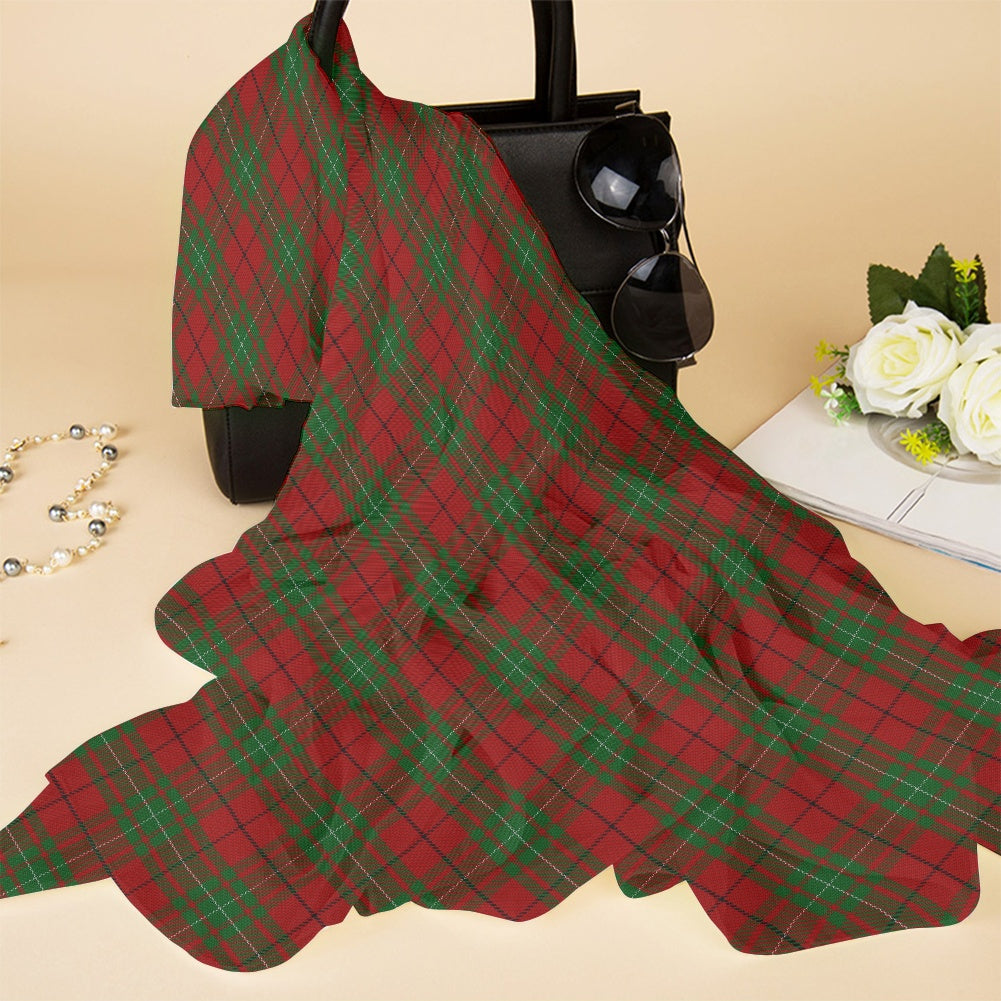 Clan MacAulay Tartan Bias Chiffon Scarf