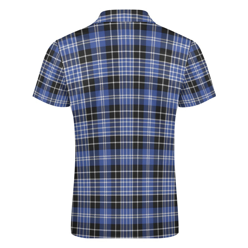 Clan Clark Tartan Short sleeve polo shirt