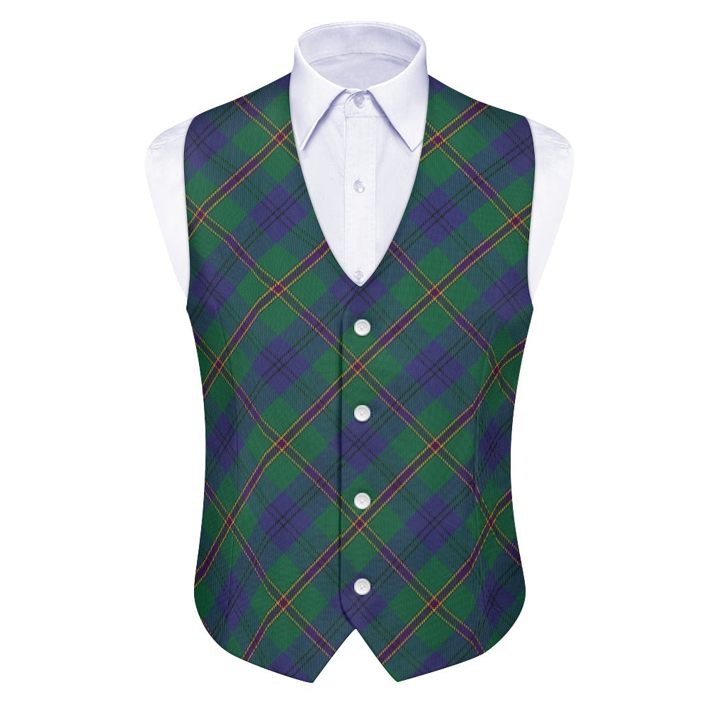 Clan Lowry Tartan Bias Suit vest jacket