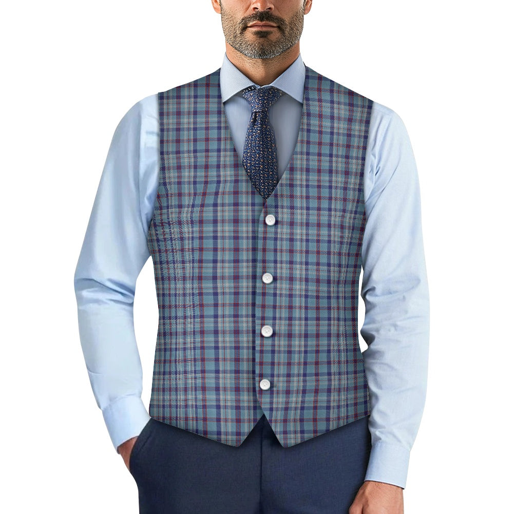 US State - Illinois Tartan Suit vest jacket