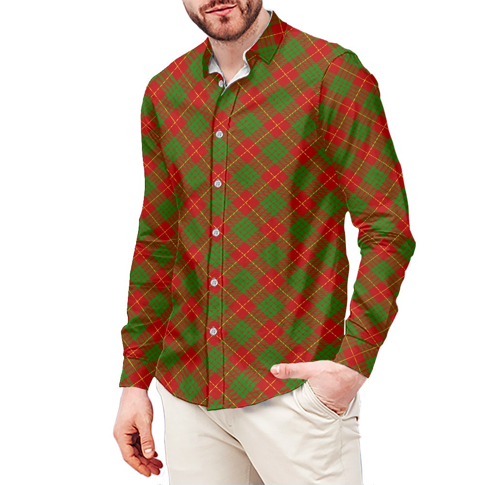 Clan Cameron Tartan Men's long-sleeved shirt