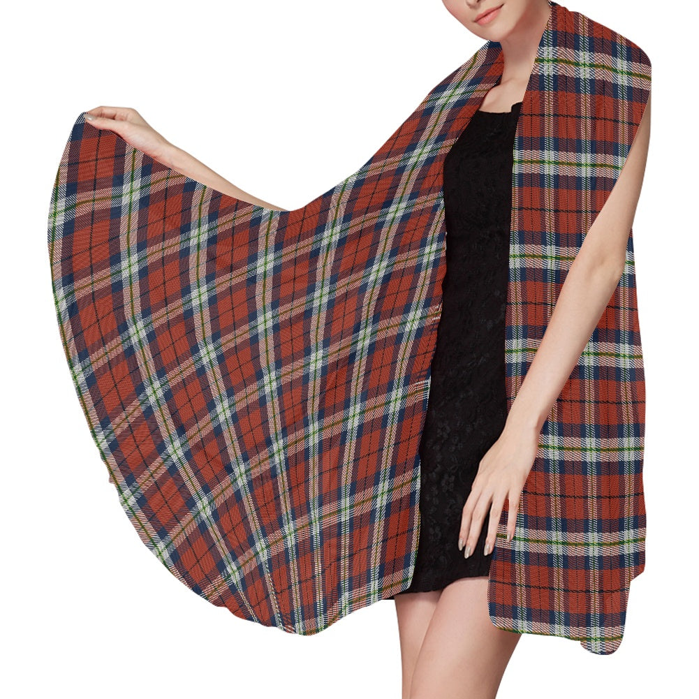 Breizh | Breton | Bretagne Bro-Sant-Malou Tartan Chiffon Scarf