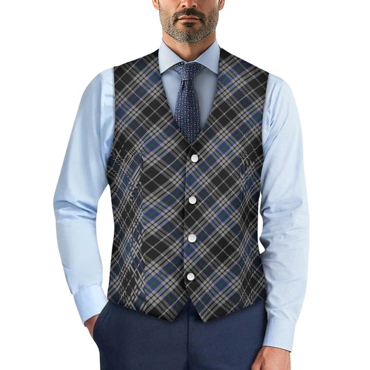 Breizh | Breton | Bretagne National Tartan Bias Suit vest jacket