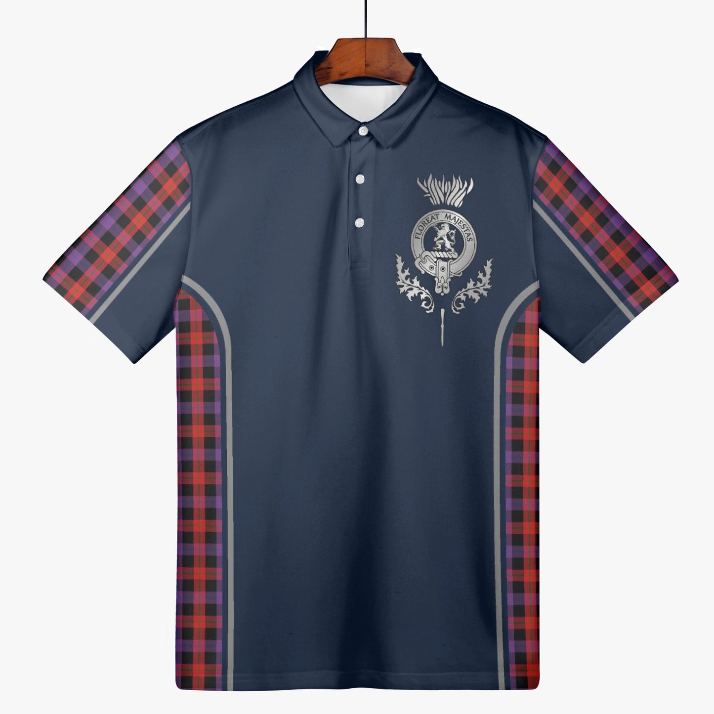 Clan Brown Crest & Tartan Polo Shirt